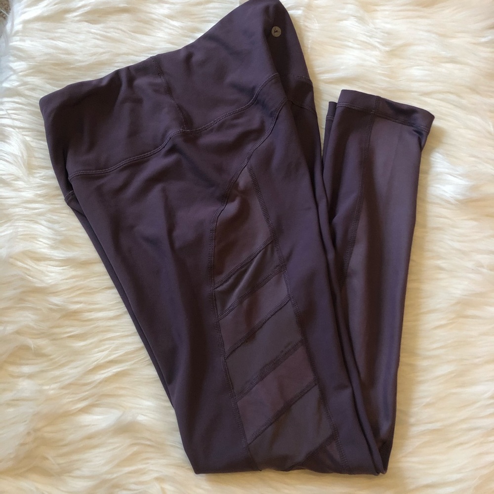 90 Degrees by Reflex purple Workout leggings